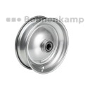 Obręcz 2.50 A x 8, Stal<br>Mont. widelca, Łożysko kulkowe, 25x75/75<br>250 kg - 6 km/h, Srebrny RAL9006