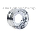 Obręcz 11.75 x 22.5, ALV, Aluminium, Srebrny<br>10/281/335, M20/M22, O26mm, MZ, ET 0<br>5000 kg - 130 km/h, z zaworem, Polska+Accu-Shield