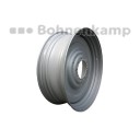 Obręcz DW 18 L x 42, Srebrny RAL9006<br>10/281/335, B3, O27mm, ET +50, VSH<br>7060 kg - 65 km/h, disc 12mm