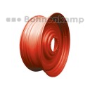 Obręcz DW 15 L x 38, Czerwony RAL3000<br>10/281/335, B3, O27mm, ET +70<br>5775 kg - 40 km/h, disc 15mm